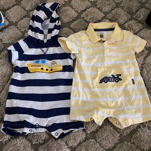 2 one piece sets, size 6 mos